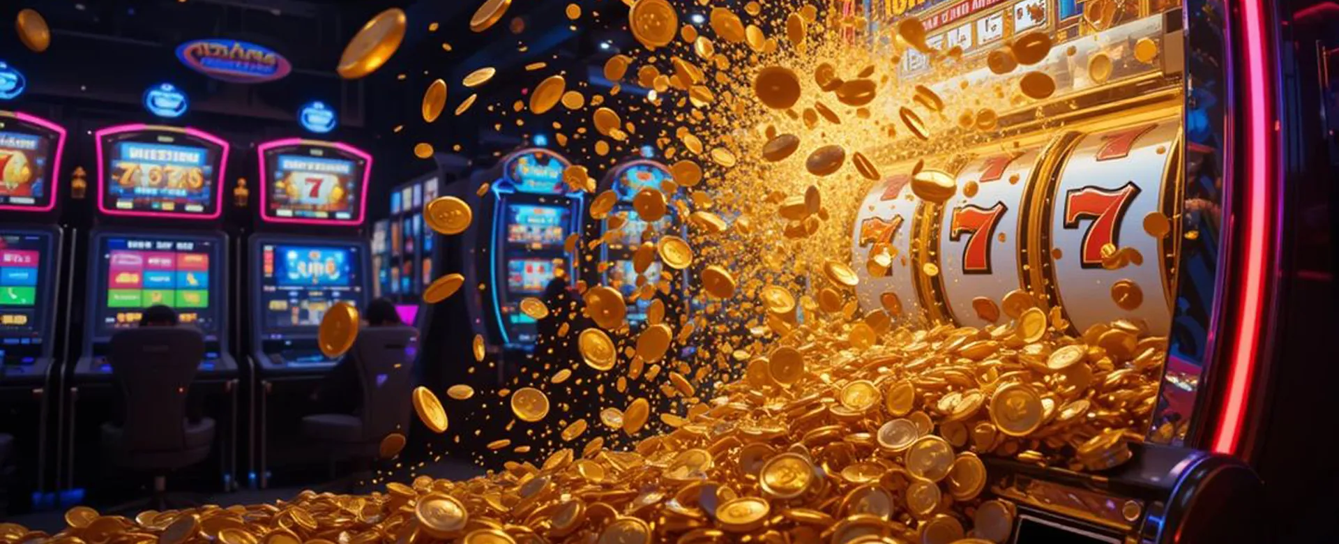 A dynamic visual representation of the phjoy online casino and sports betting platform, highlighting various games and betting options against a modern gold and black backdrop.